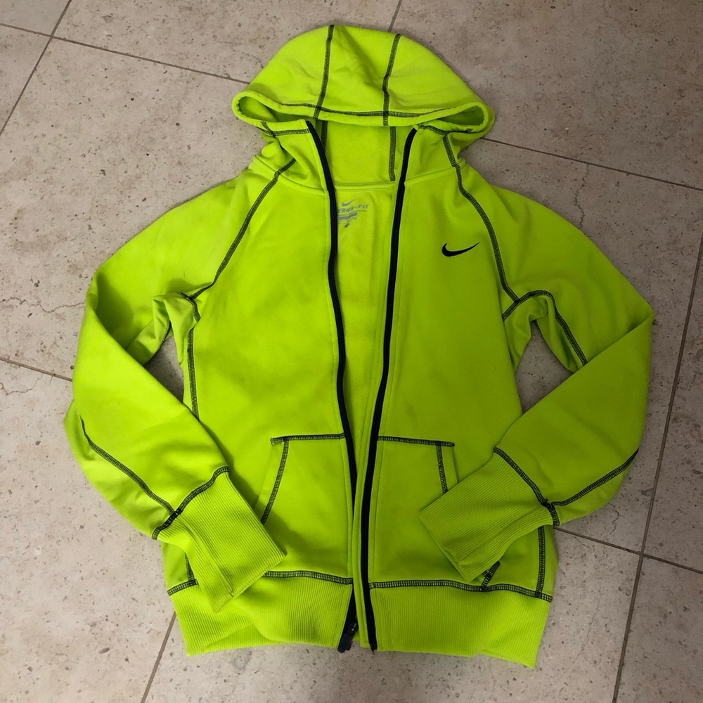 Nike Therma-Fit Lime Green Hoodie Jacket